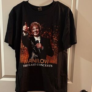 Berry Manilow Pittsburgh concert Black Concert T-Shirt with Graphic Print 2025